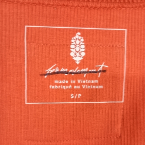 NWOT Free People Throw and Go Tank in Tangerine 🍊 Small - Picture 4 of 9